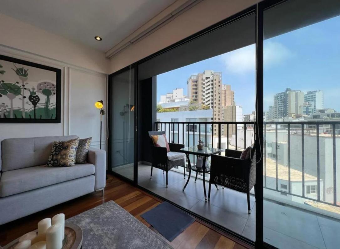 Exclusivo Y Moderno Depa En Miraflores Vista Al Mar Y A La Ciudad Amoblado Apartments Lima Eksteriør billede