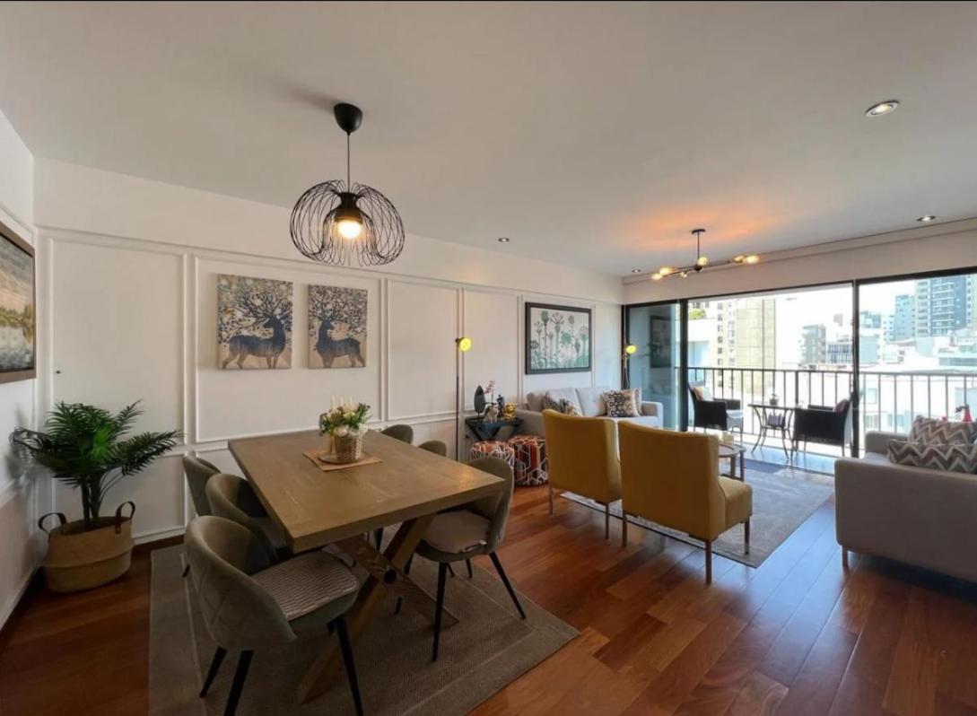 Exclusivo Y Moderno Depa En Miraflores Vista Al Mar Y A La Ciudad Amoblado Apartments Lima Eksteriør billede