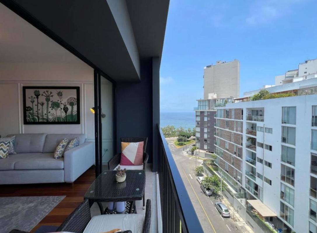 Exclusivo Y Moderno Depa En Miraflores Vista Al Mar Y A La Ciudad Amoblado Apartments Lima Eksteriør billede