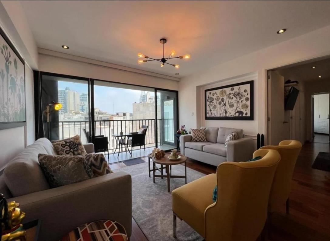 Exclusivo Y Moderno Depa En Miraflores Vista Al Mar Y A La Ciudad Amoblado Apartments Lima Eksteriør billede